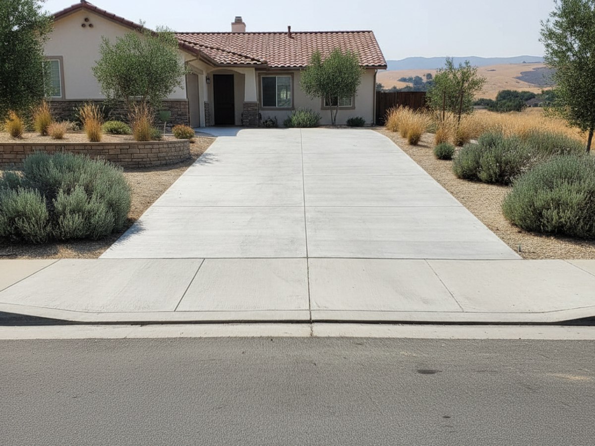 Concrete Driveways completed by Primetime Concrete in Gardena, CA